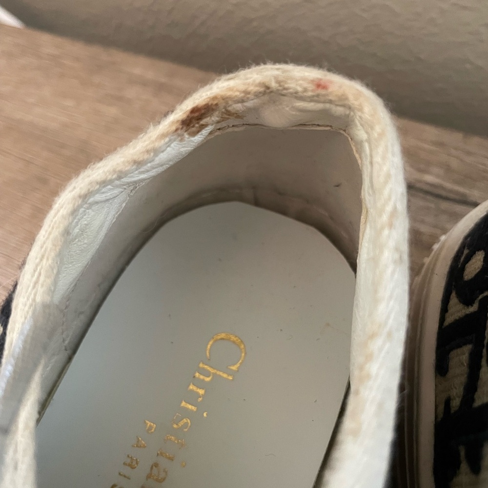 Dior Walk’n’Dior deep blue embroidered sneaker size 8 - Picture 8 of 9